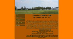 Desktop Screenshot of fannincountyfair.com