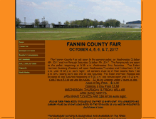 Tablet Screenshot of fannincountyfair.com